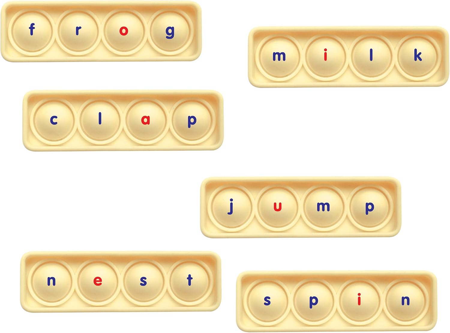 Junior Learning CCVC Bubble Boards Pop and Learn, Decodable, Language Arts and Sensory Learning, for Ages 5+, Grade K