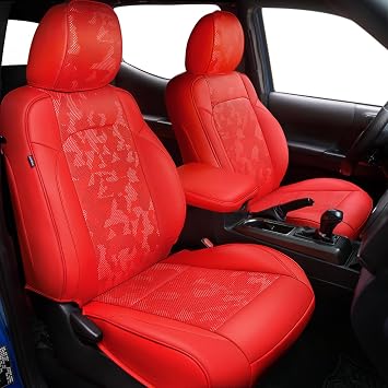Carlimeki Leather Seat Covers Custom Fit for Tacoma Gen 3rd 2016-2023
