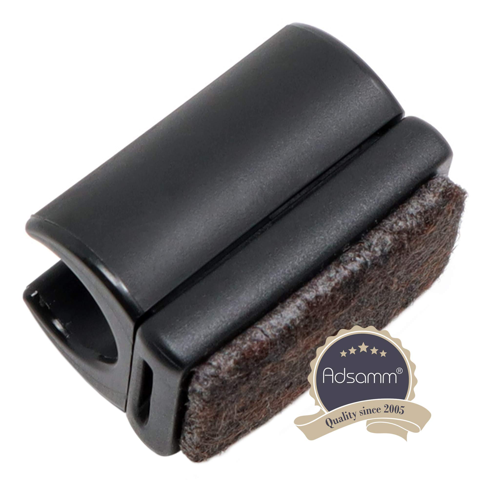 Adsamm SF-F-C-BL-14-32 SF-F-C-BL-14 32 x clamp Shell Gliders with Felt 12-13 mm Black Count — view 3