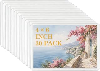 Klmnop 4x6 Postcard Top Load Holder, Pack of 30 Toploader