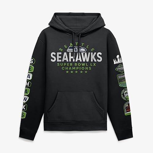 Men's NFL Super Bowl LX Champions Banner Year Hoodie