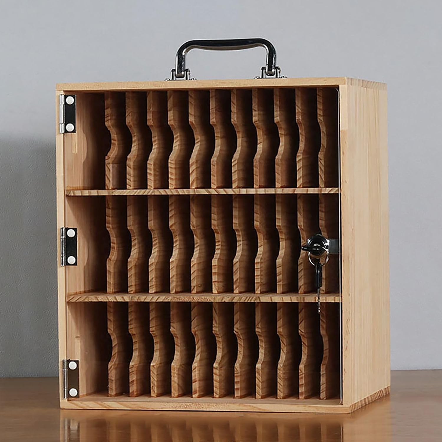Rangement téléphone portable bois sur pied 36 slots casier de stockage pour école et bureau