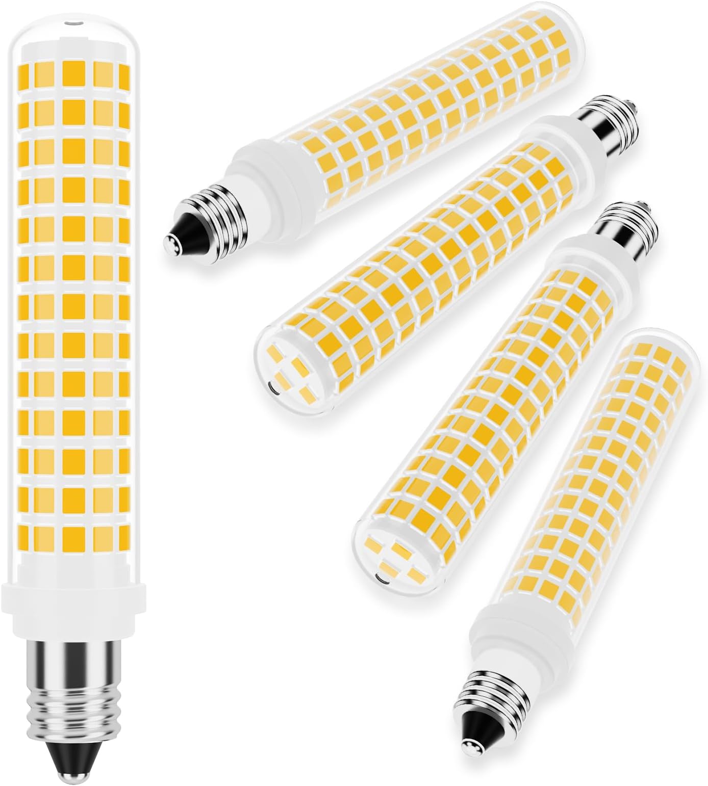 TAIYALOO E11 LED Bulb 75W Halogen Bulbs Equivalent,T4 Mini Candelabra