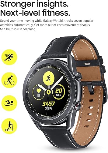 Miniatura 4 de Samsung Galaxy Watch3 - Reloj inteligente con GPS (Bluetooth, 1.77 pulgadas, negro místico) (renovado)