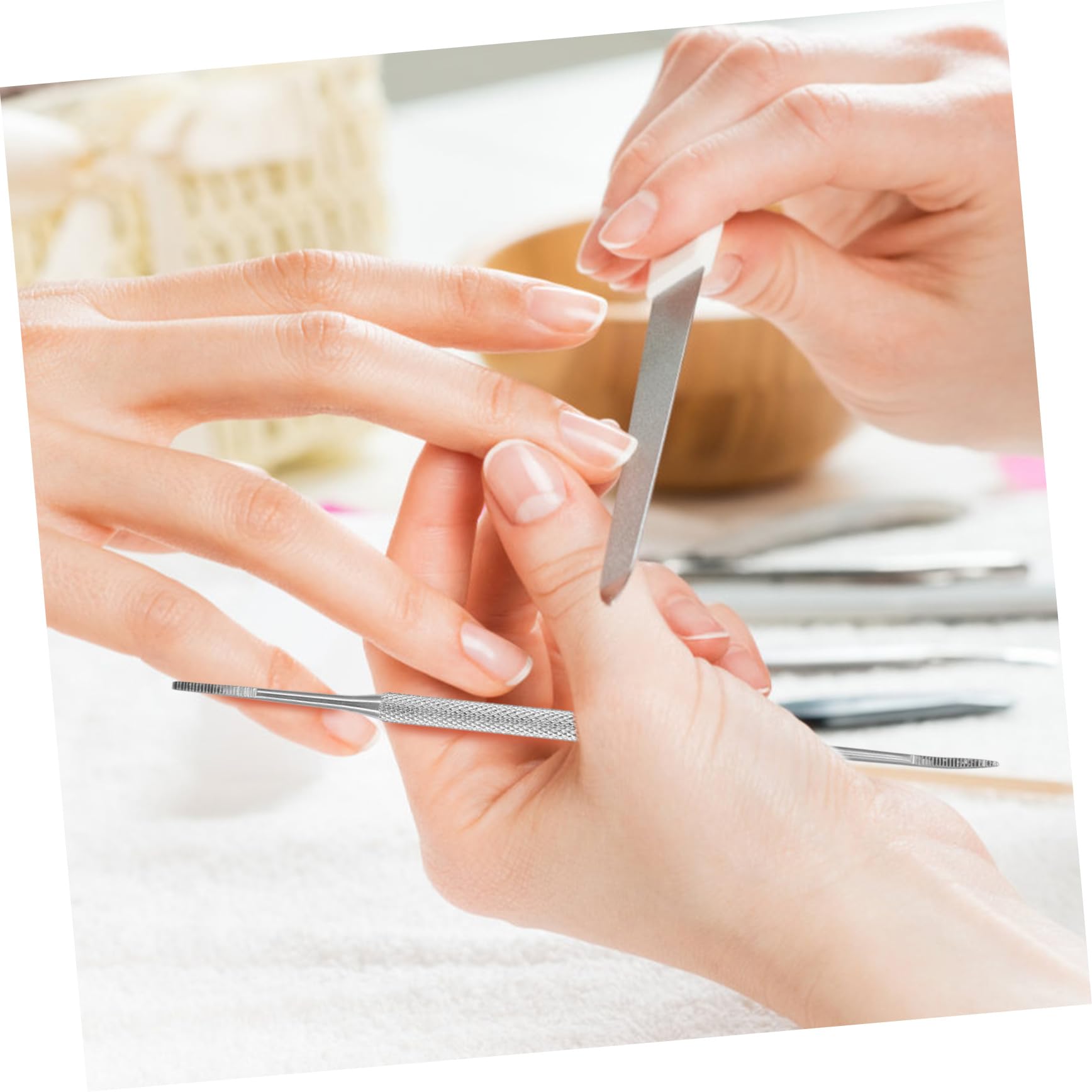 Ipetboom Practical Toenail File Set Stainless Steel Ingrown Nail Nail Picker for Home Salon Use