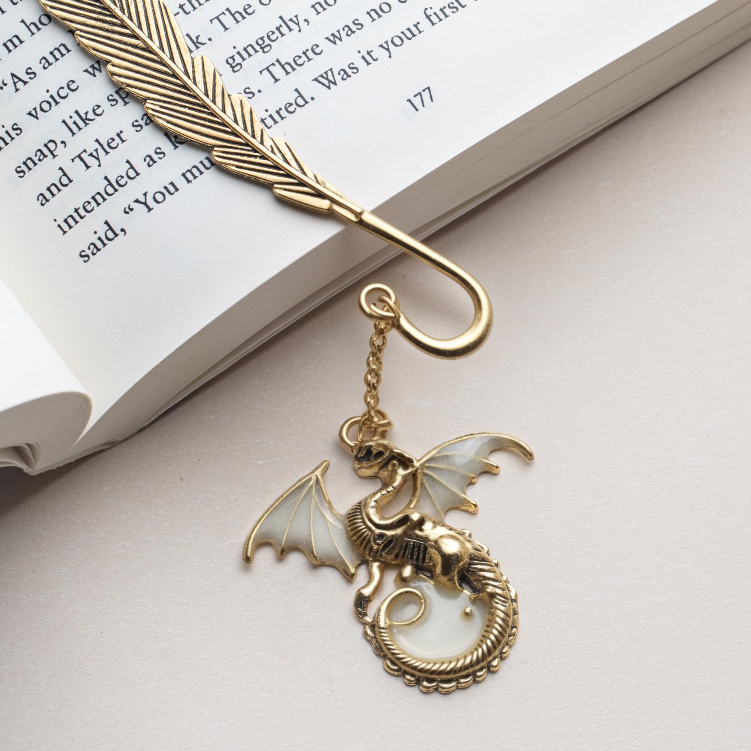 Acheter Marque-Page Dragon | Marque Page Pendentif Dragon Impérial | Signet En Métal Pas Cher