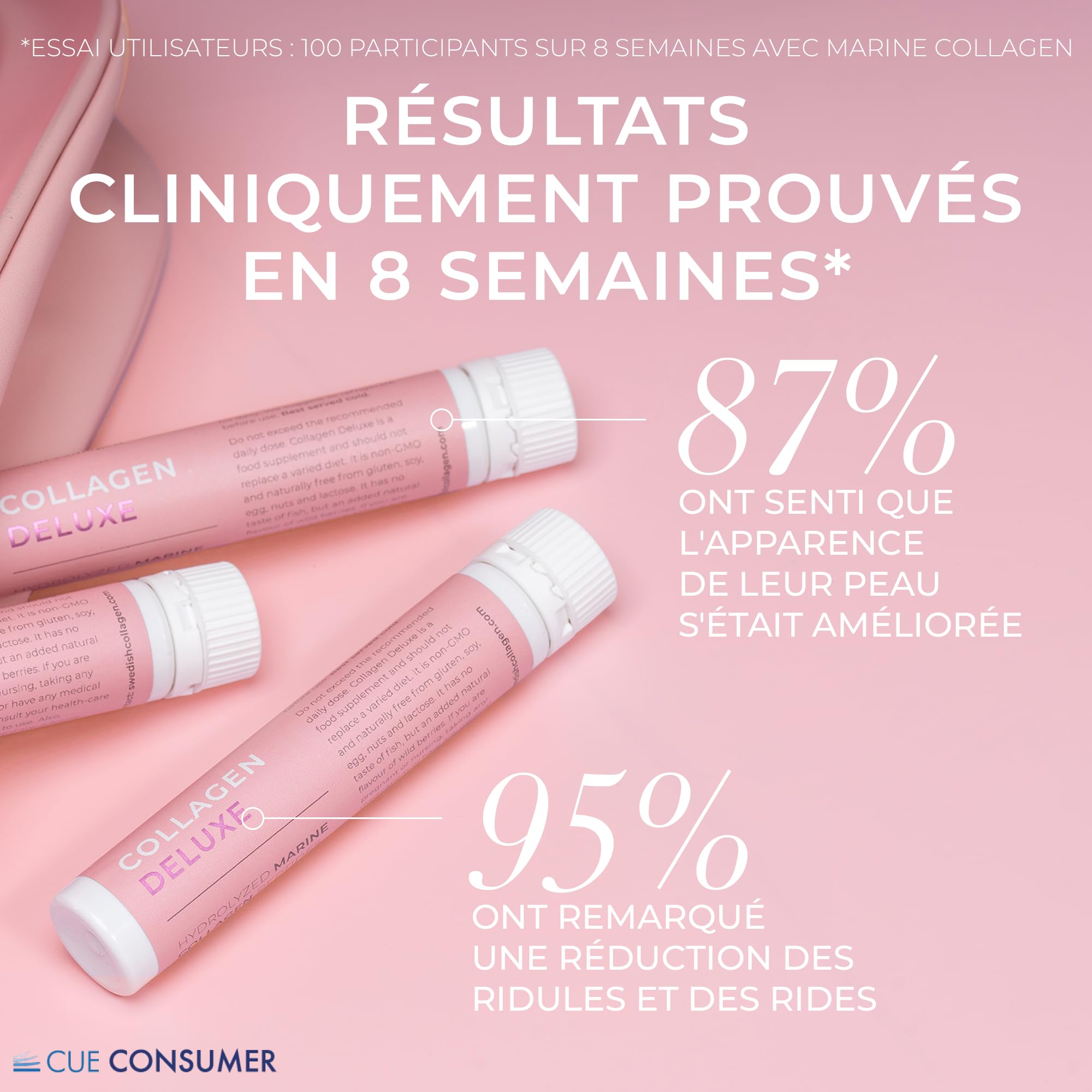 Swedish Collagen Deluxe 12 500 mg Collagène Marin Liquide 30 Doses 25 ml Acide Hyaluronique Biotine Vitamine C Cheveux Peau Ongles Articulations Sans Sucre pour Homme et Femme