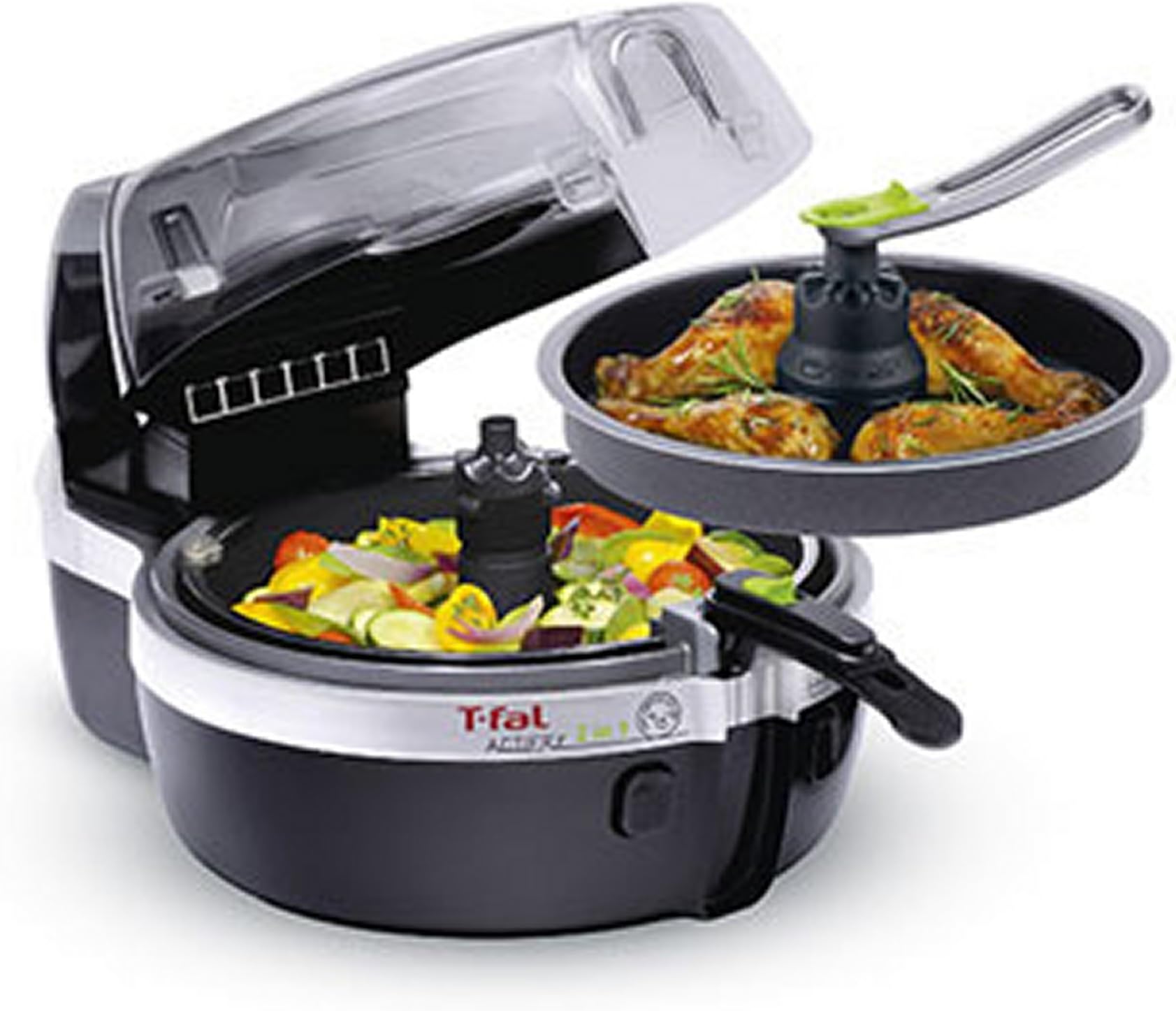 T-Fal YV960151 ActiFry 2 IN 1 Multi-Cooker, Black