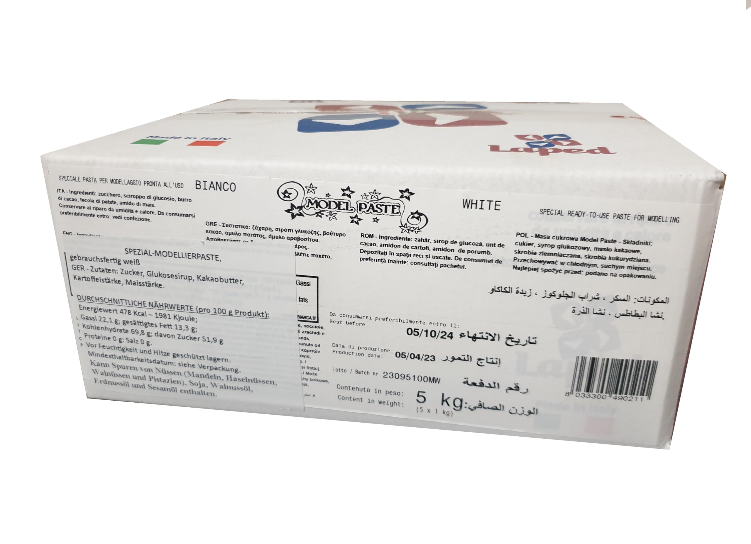 Laped Model - Pasta bianca da 5 kg