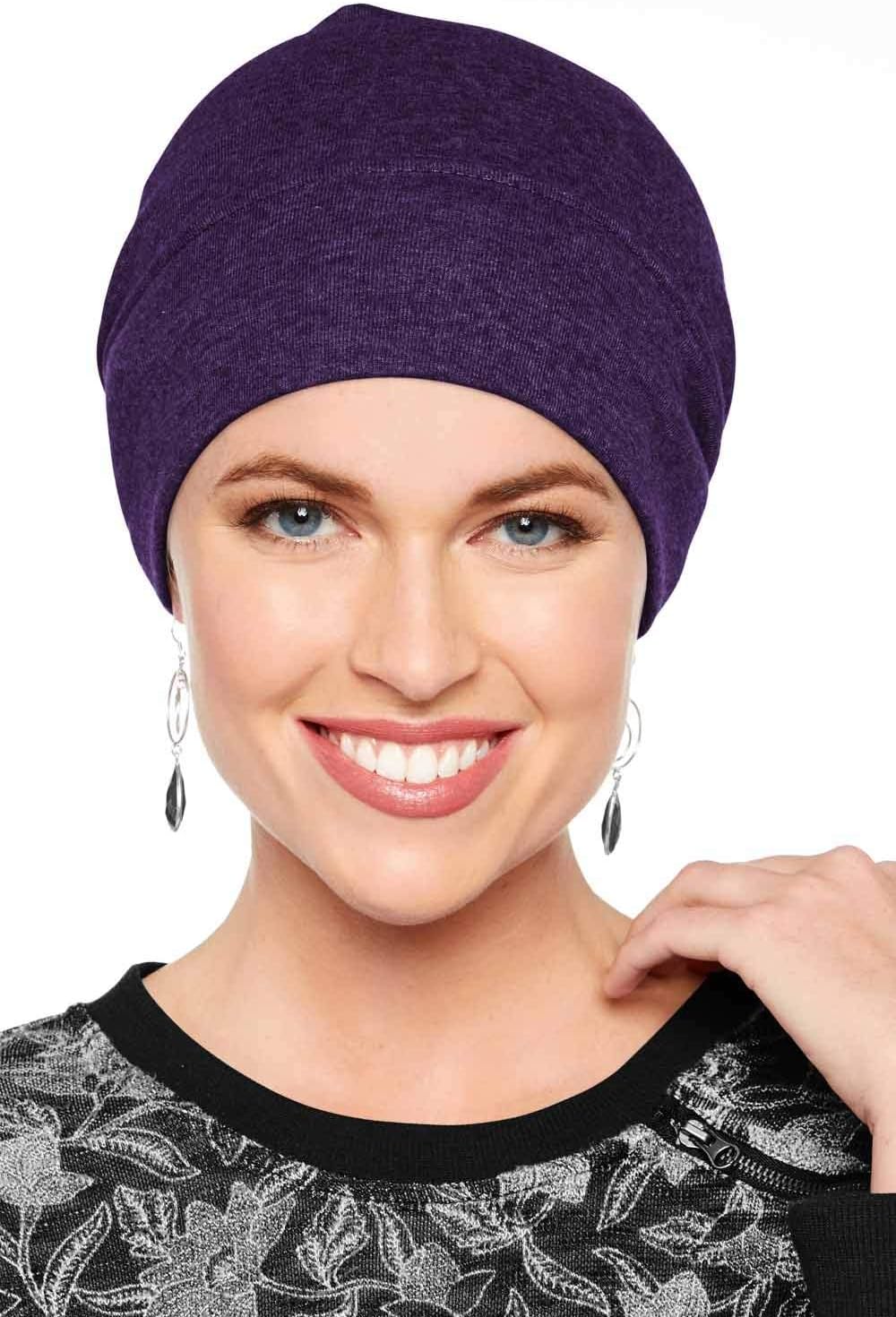 Headcovers Unlimited Cotton Relaxed Beanie-Cancer Headwear for Women