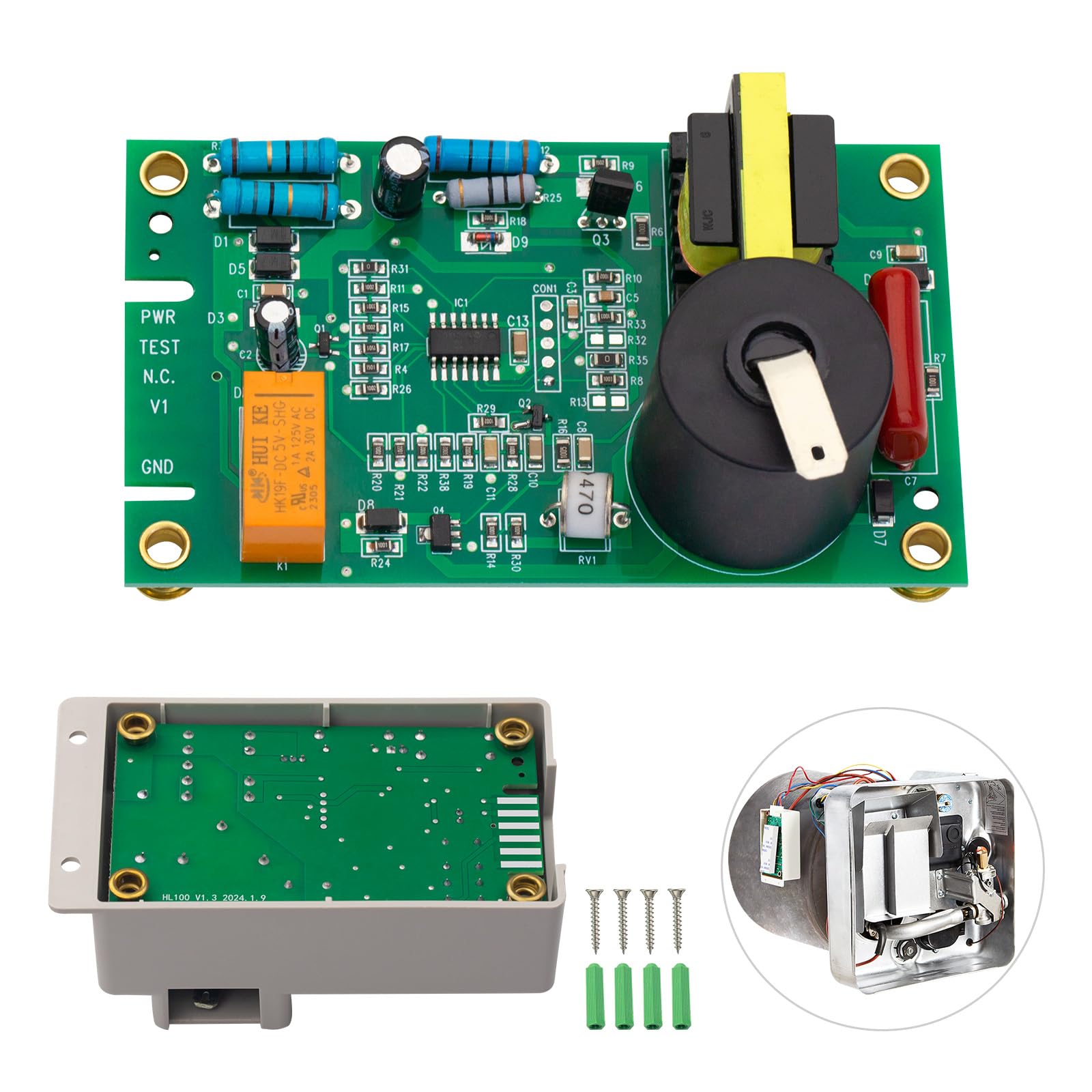 Circuit de commande d'allumage 520814 avec bande de recouvrement isolante pour RV