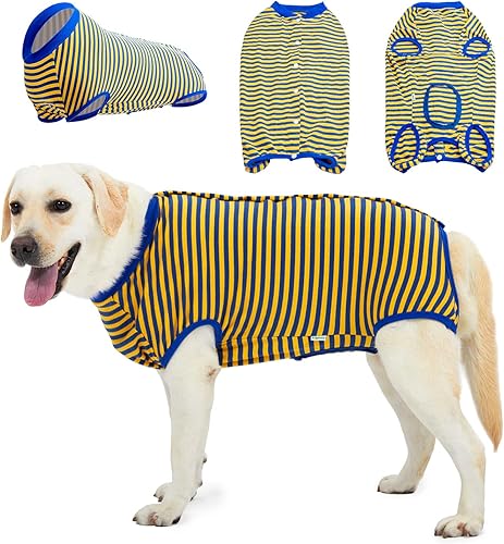 LovinPet Body de cobertura completa para perro, camiseta protectora de recuperación quirúrgica, camiseta de recuperación quirúrgica, adecuado para