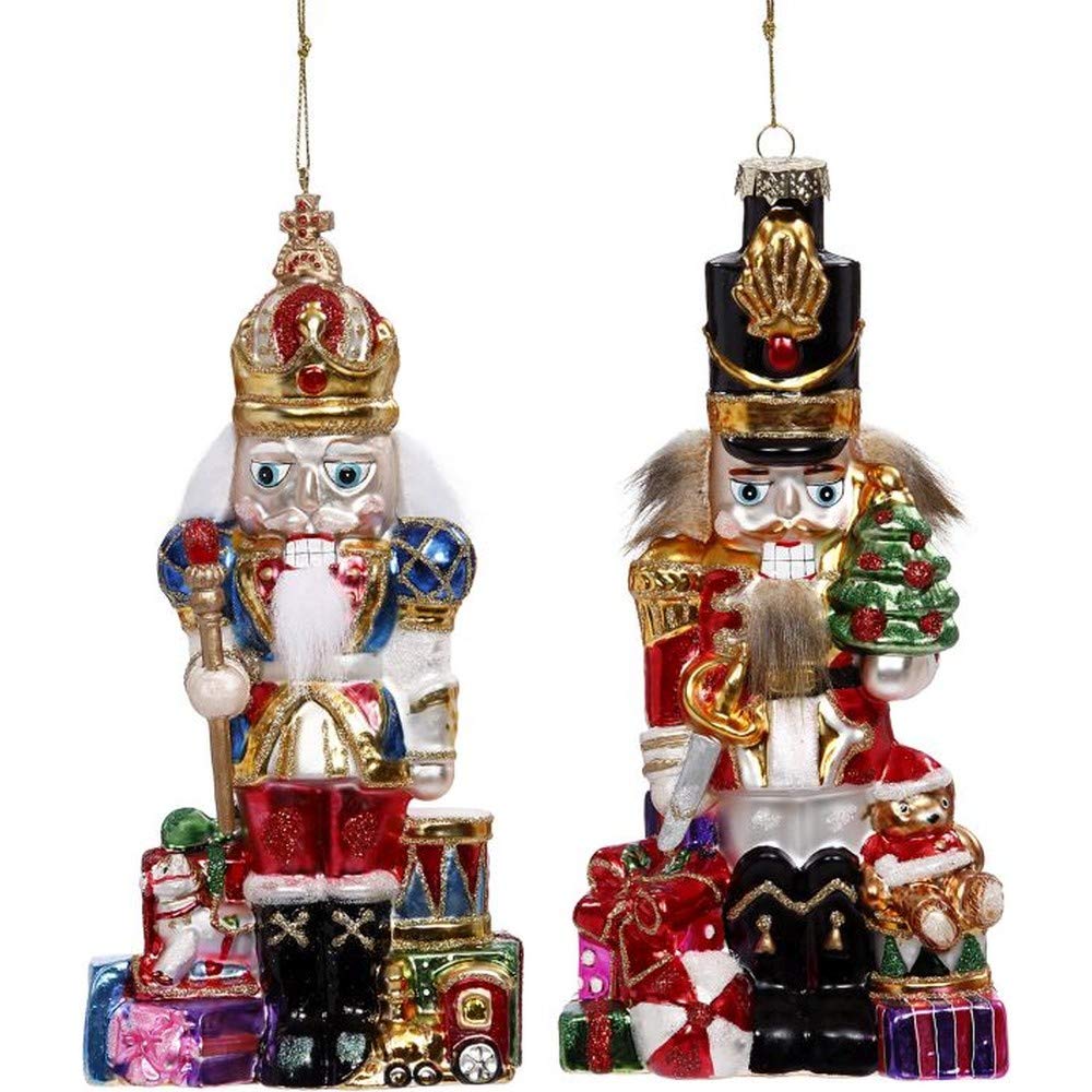 Mark Roberts 2020 Collection 36-02716 Grand Nutcracker Assortment of 2 Ornaments 8 Inches