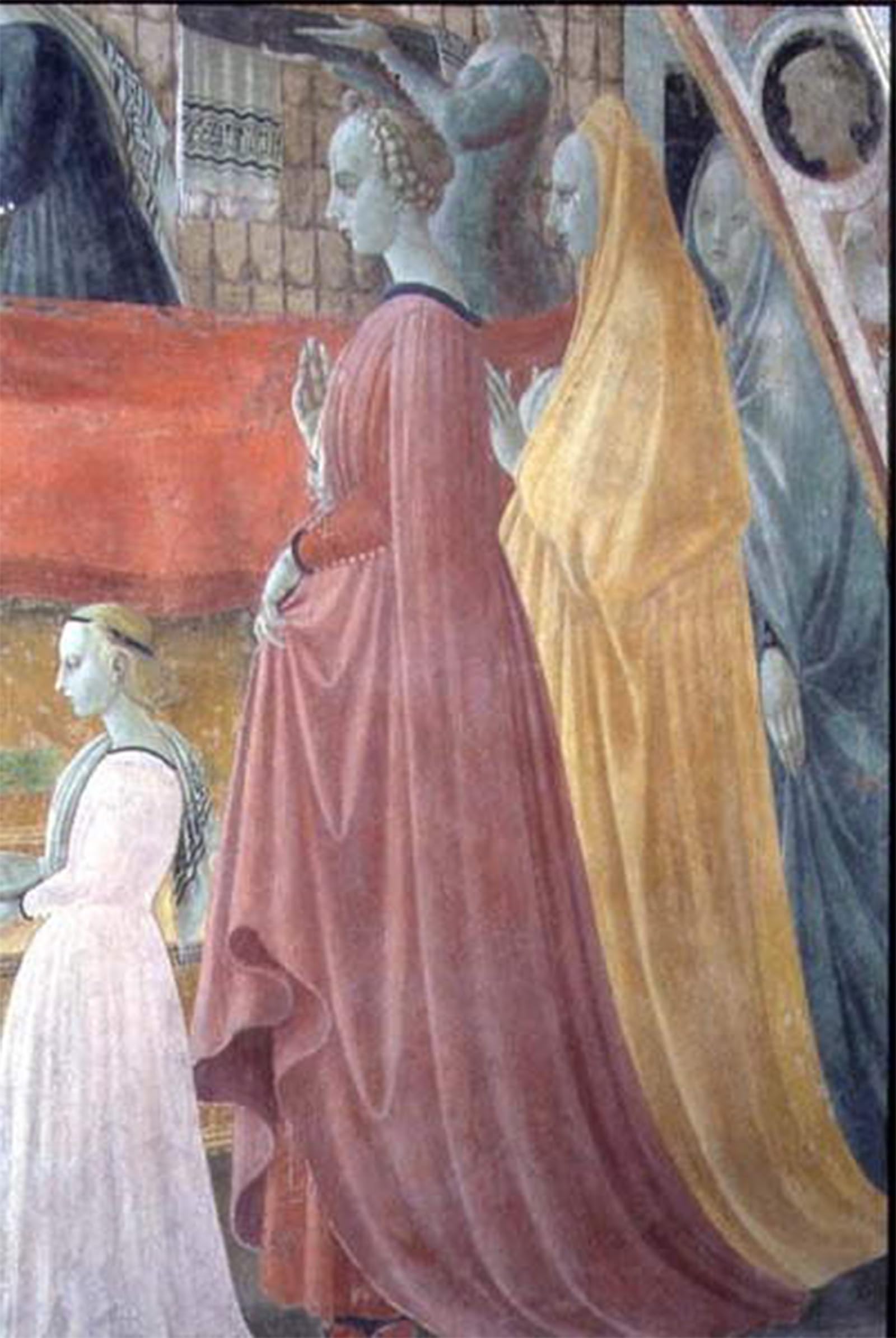 ARTXLXXBN Famous Prints Artwork Pictures Poster Painting Art the Nativity of the Virgin Detail Depicting the Women of the Donor Family by Paolo Uccello for Home Decor 60x90cm