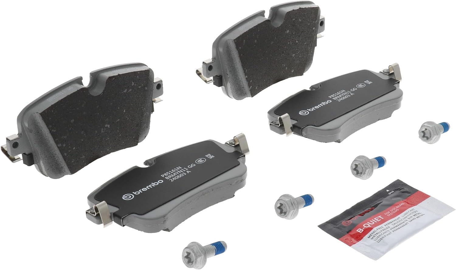 Brembo P85161N Premium Ceramic Rear Disc Brake Pad Set AUDI OE# 4M0698451P