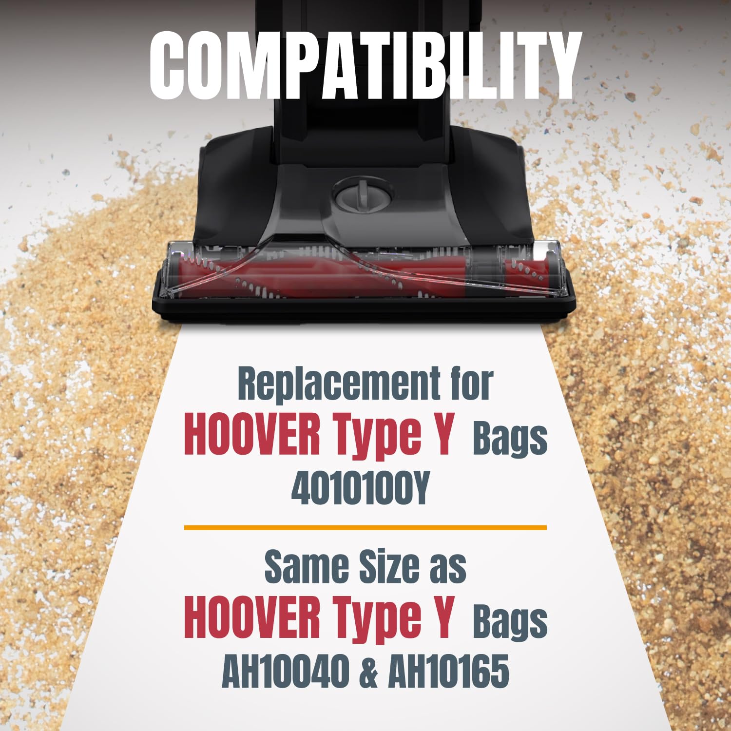 POWERTEC 75057 Bolsas de filtro para aspiradora Hoover Style Y, Z, 10 unidades