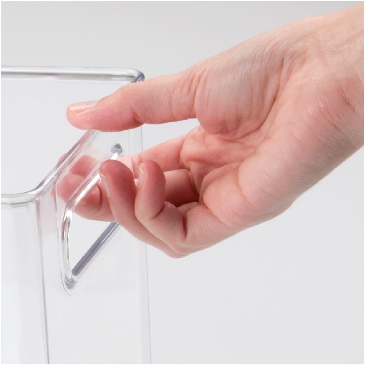 Clear BPA-Free 6x6x6 Storage Bin with Handles