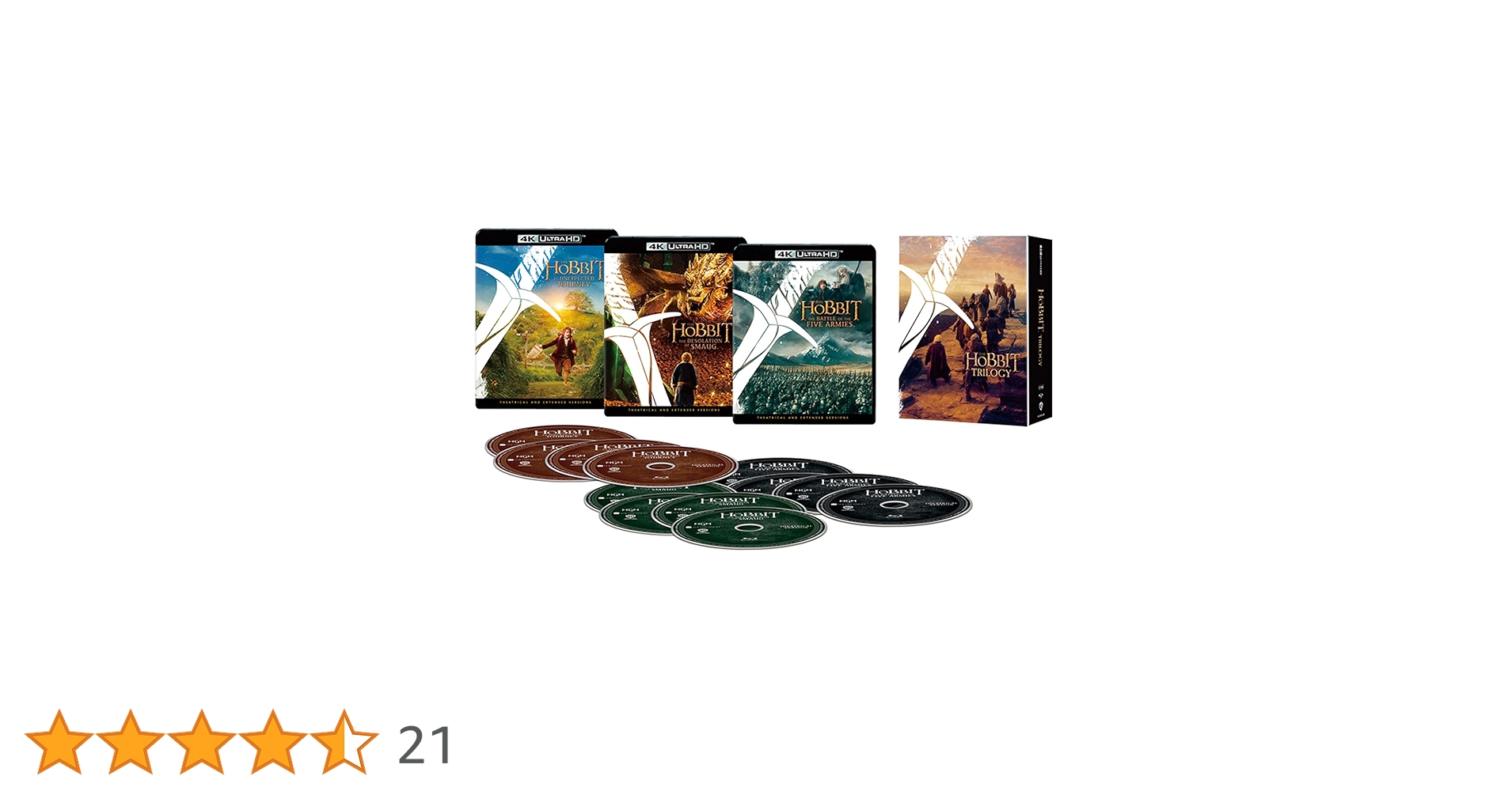 ホビット トリロジーBOX 4K UHD 限定スチールブック Amazon.co.jp: ホビット トリロジーBOX 4K UHD 限定スチール