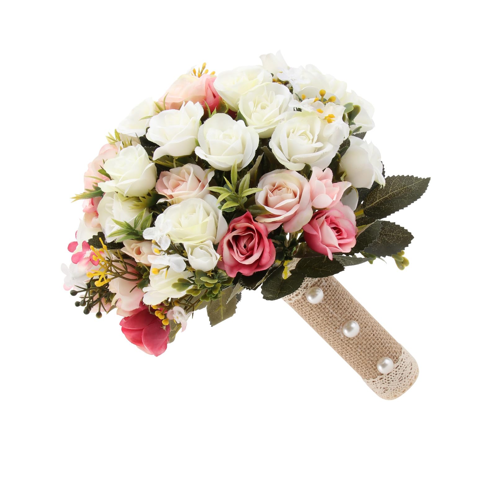 Fleurs pour mariage blanc Toyvian en soie et PU pour décoration de salle