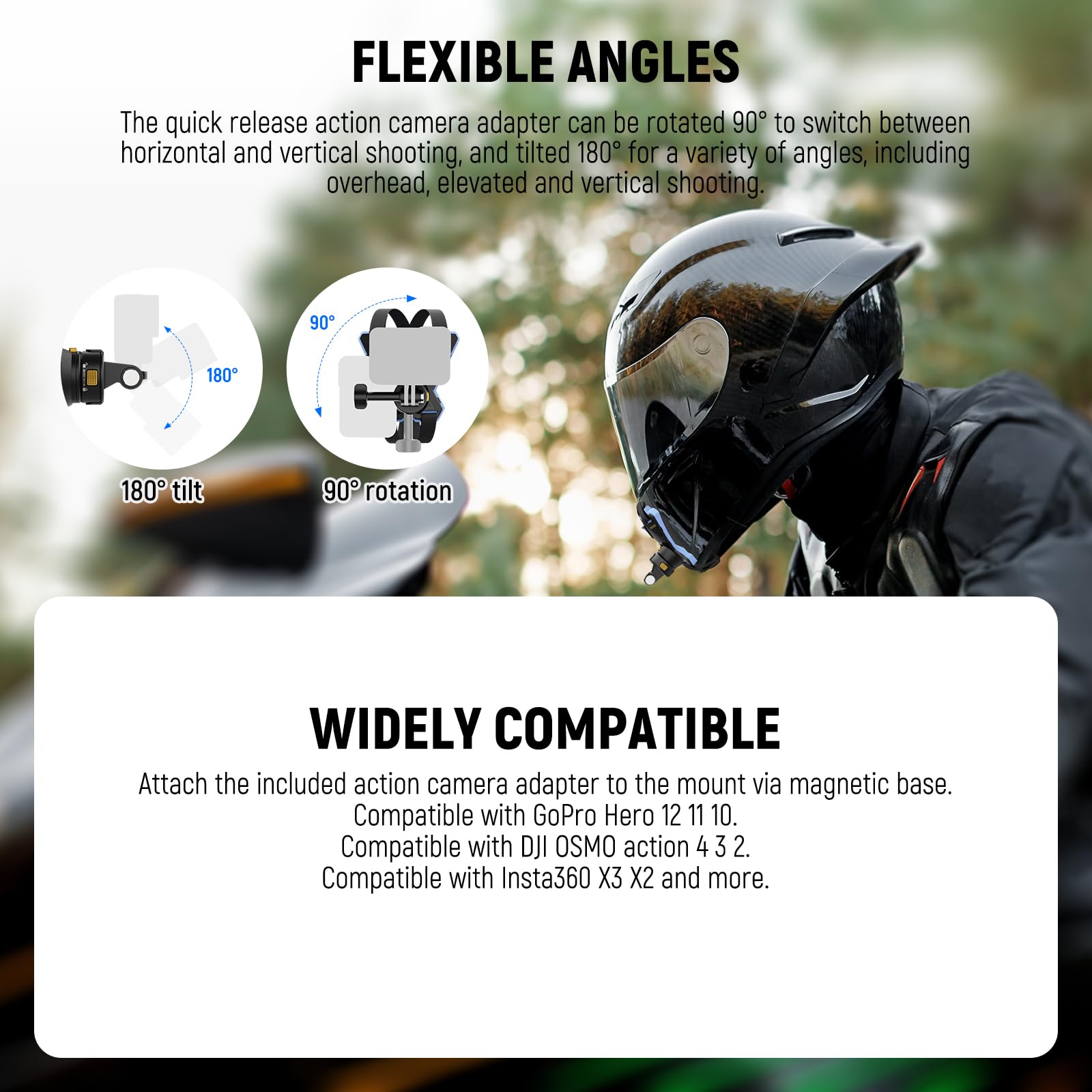Amazon.com : NEEWER Motorcycle Helmet Chin Strap Mount