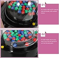 Vista 4 de Amosfun Mini máquina, máquina eléctrica de la bola de la suerte de la sacudida, selector afortunado del número para el entretenimiento del partido