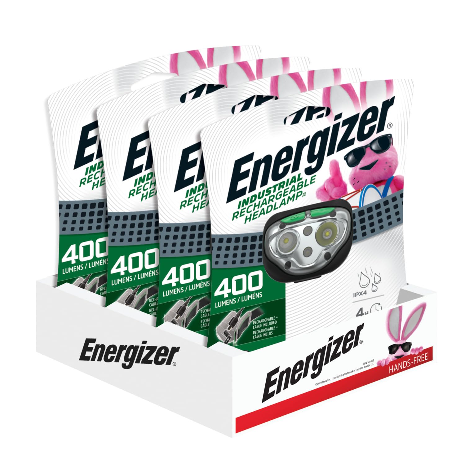 Energizer LED Rechargeable Headlamp Flashlight, 15-Hour Run Time, 400 Lumens (Charging Cable Included)-picture-18