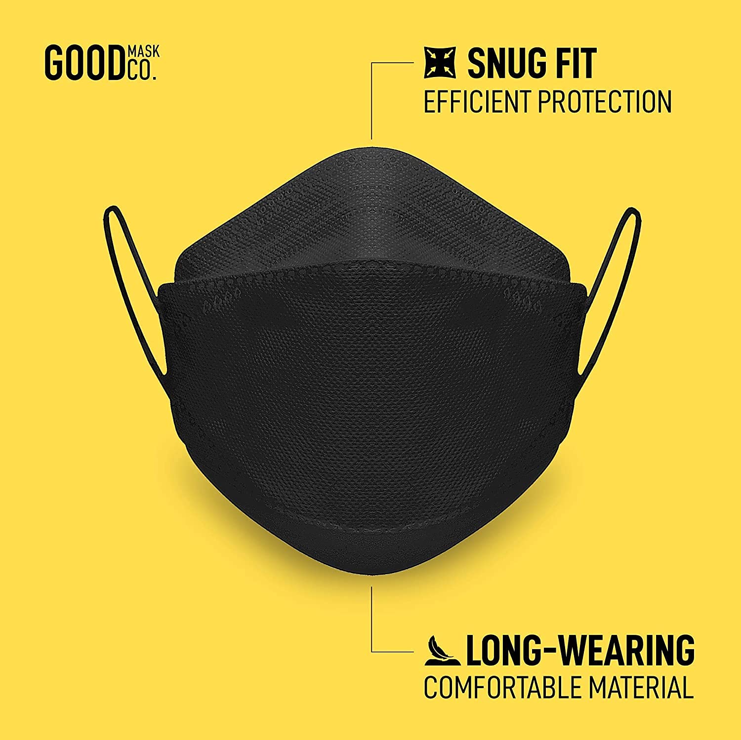 GOOD MASK CO. Good Comfort KN95 Face Mask, Disposable KN95 Face Mask