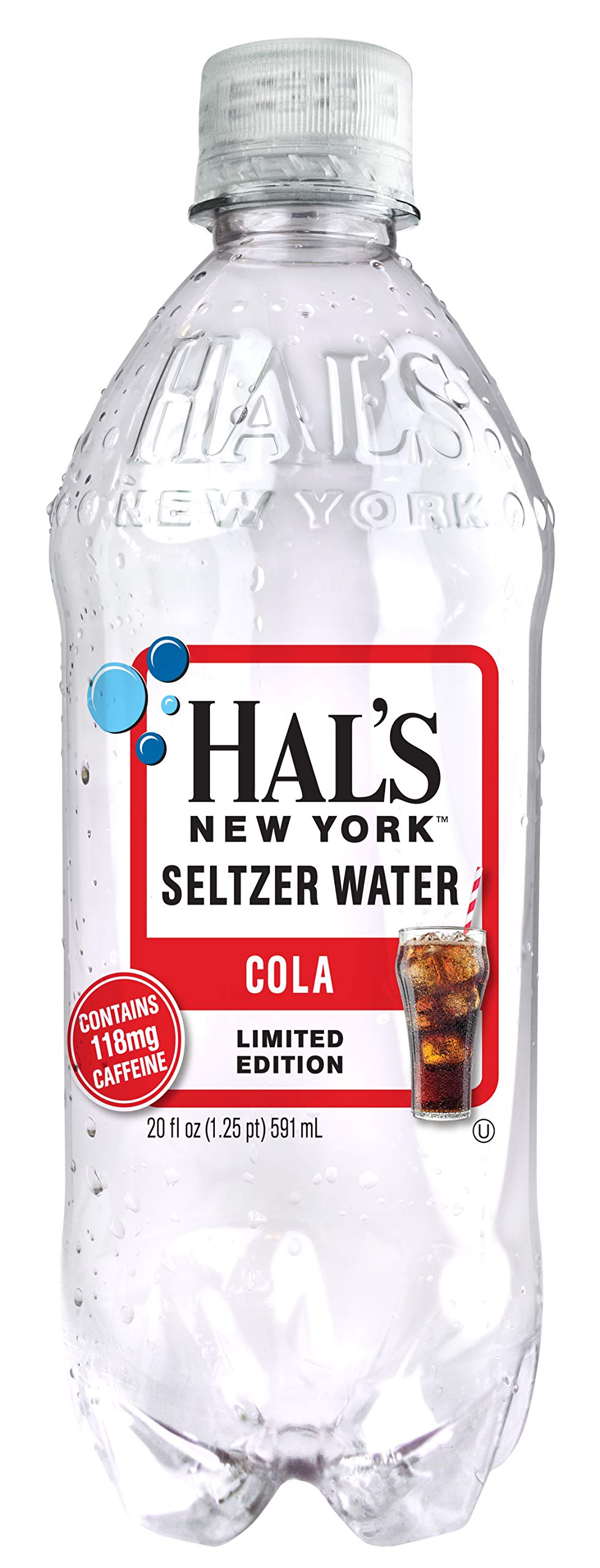 Buy Hal's New York Seltzer Carbonated Cola Flavored Sparkling Water