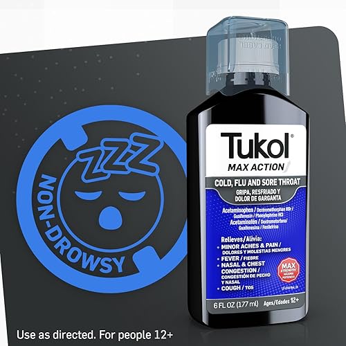 Miniatura 5 de TUKOL Max Action Tos Y Resfriado - Resfriado, dolor de garganta y tos, 6 fl oz