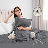 Vista 2 de BELADOR Juego de Sábanas Suaves como Seda Tamaño Full - Sábanas de Cama de Lujo de 6 Piezas para Cama Tamaño Full, Sábanas de Bolsillo Profundo