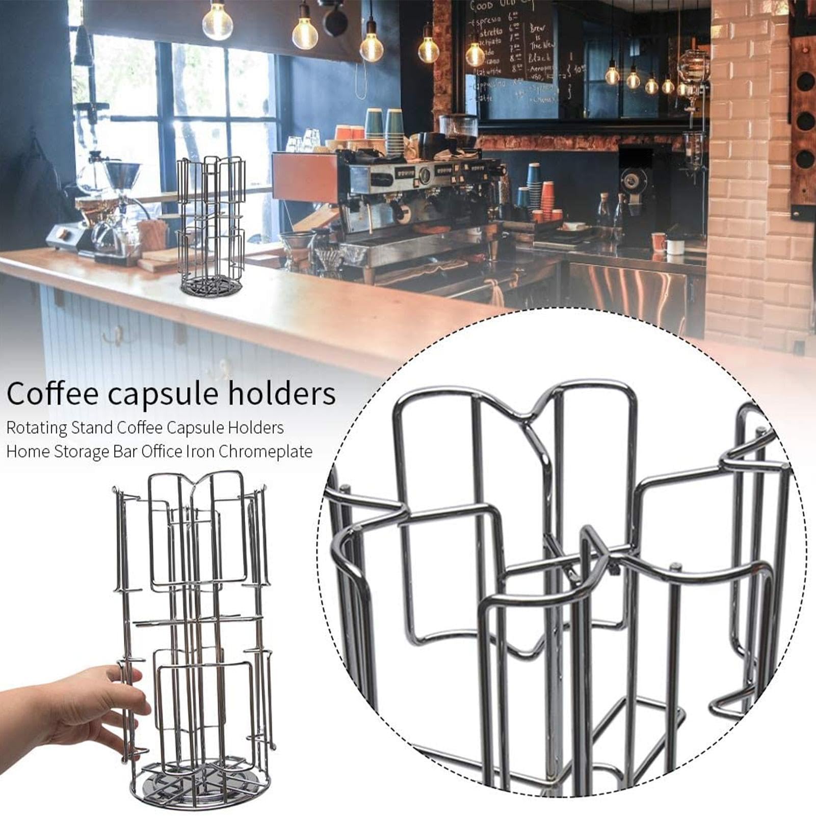 Soporte organizador de cápsulas de café para 64 cápsulas, dispensador de