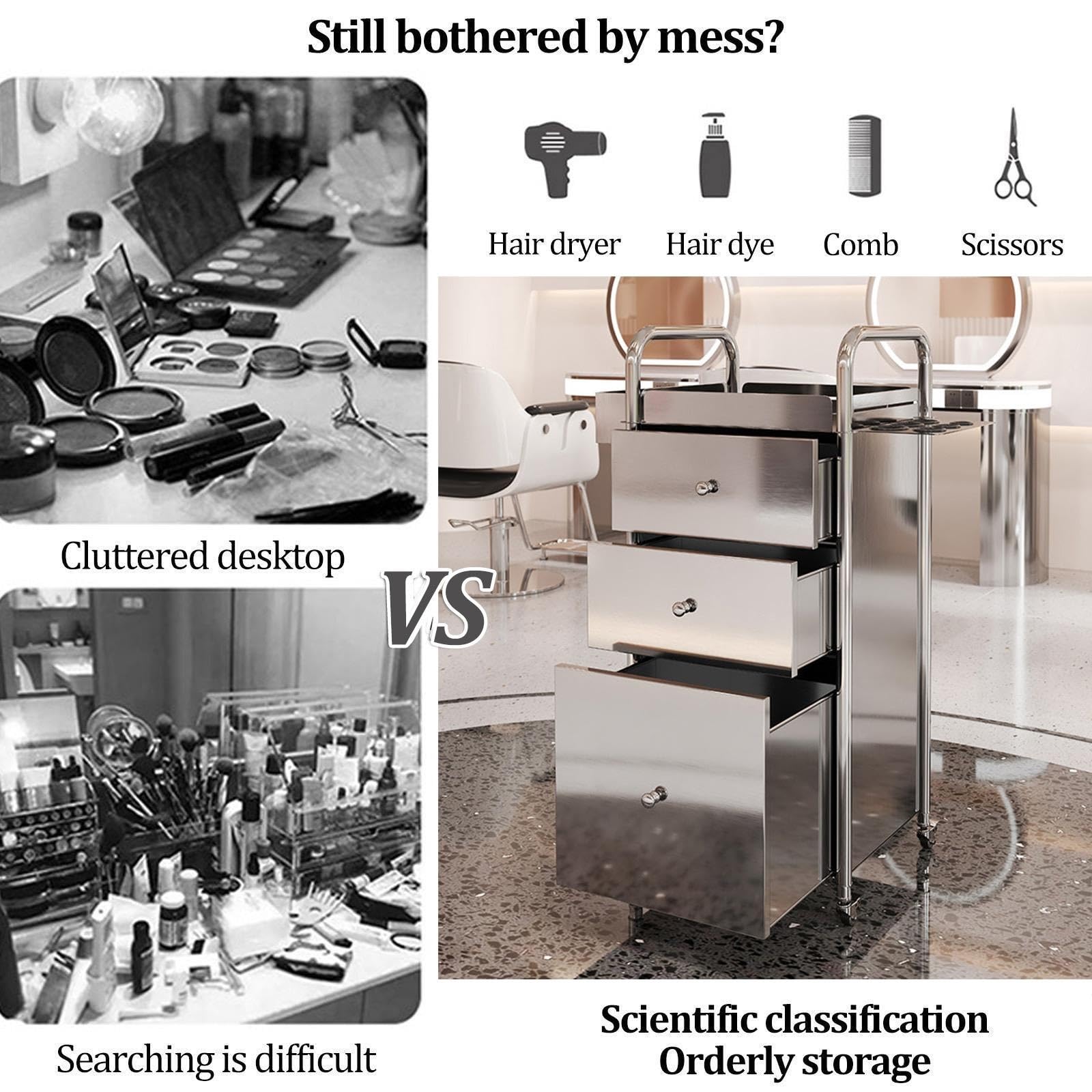 Mobile Friseurstation, Salon-Rollwagen