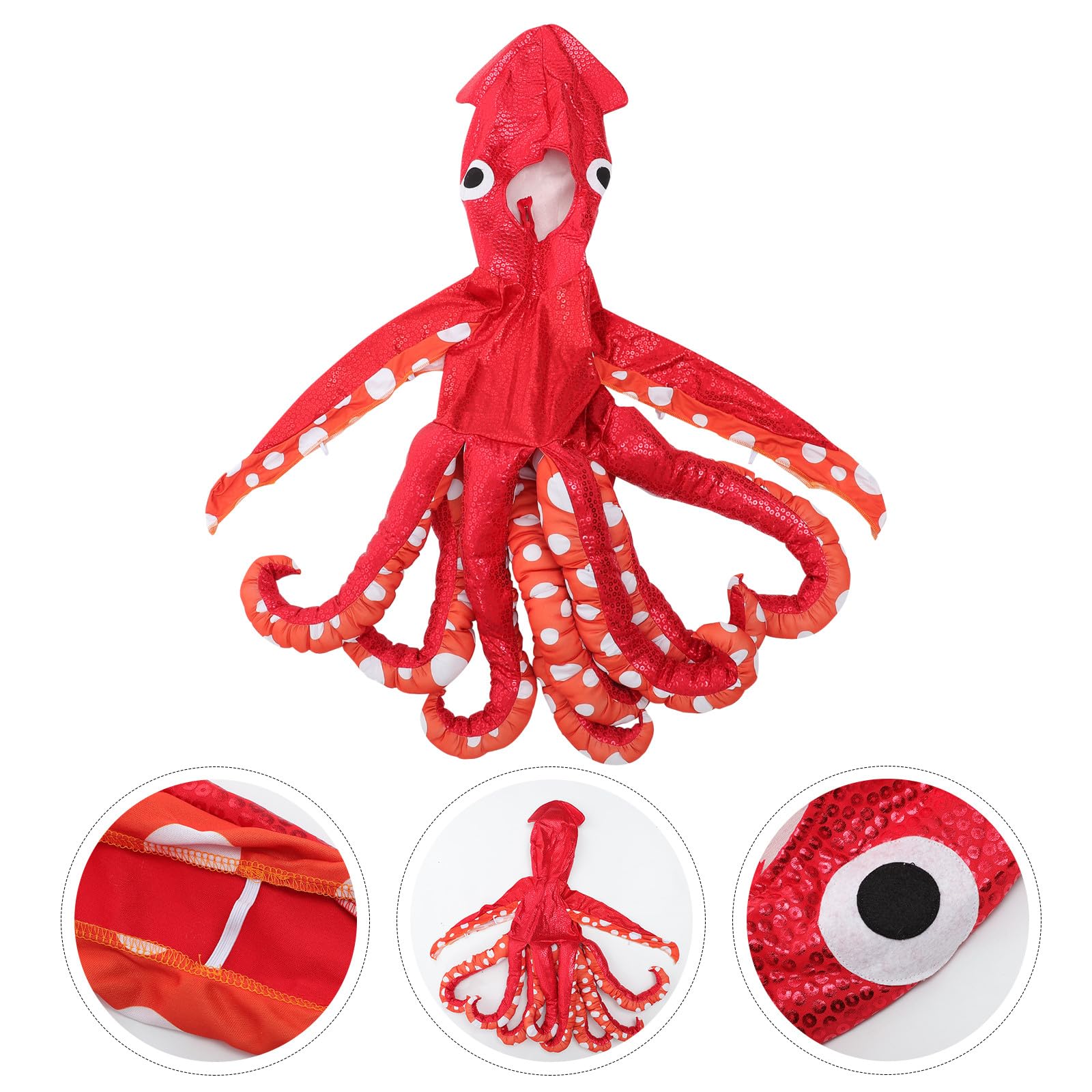 Hemobllo Costume da Calamaro per in Poliestere Resistente Cosplay e Gioco di Ruolo per Feste di Halloween Spettacoli Teatrali e Carnevale Design Unico e Accattivante per Festa in