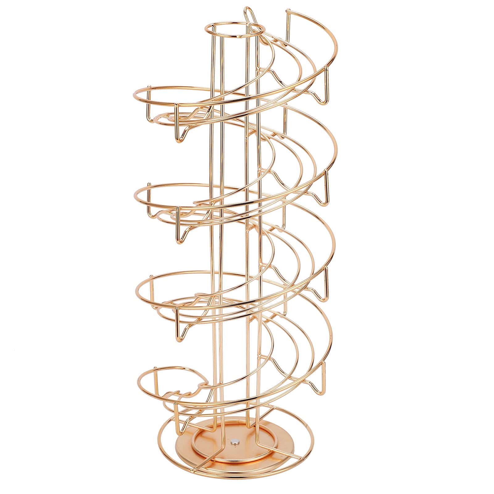 Portacapsule Caffè Girevole - Elegante In Ferro Oro, Per 40 Capsule, Salvaspazio - Foto 4