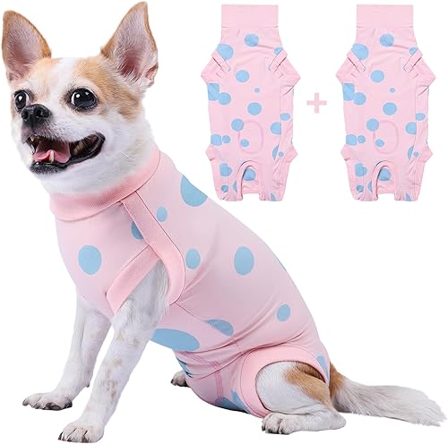 Miniatura 155 de Traje de cirugía para perros pequeños, esterilización femenina, traje profesional de recuperación para perros después de la esterilización, traje 2