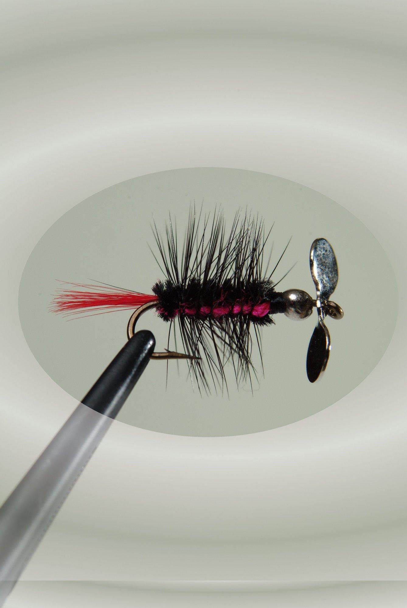 Pistol Pete Hi-Country Fishing Flies, Size 10, Black Tiger