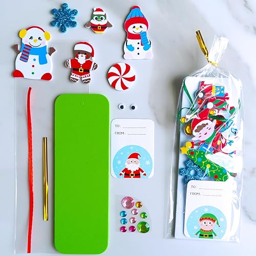 Miniatura 5 de Winlyn 36 juegos de manualidades de Navidad, manualidades de invierno, adornos de Navidad, juegos de arte de muñeco de nieve, reno, pino, pingüino,