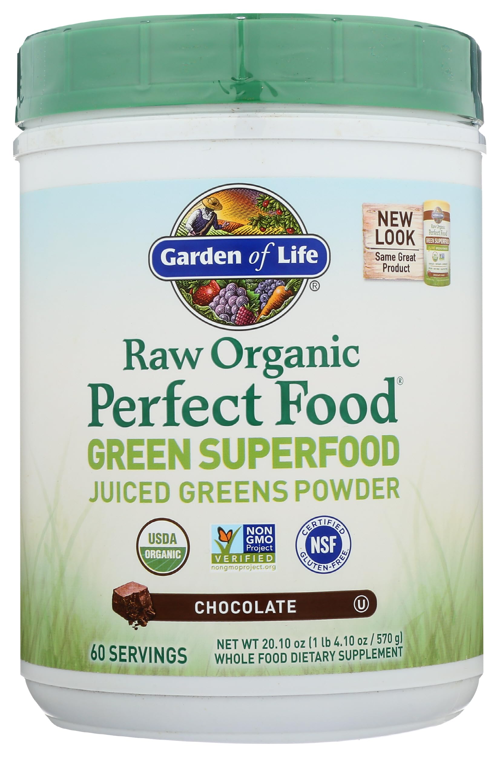 Garden of Life Raw Organic Perfect Food Chocolate Powder, 60 Servings — Amazon image 4