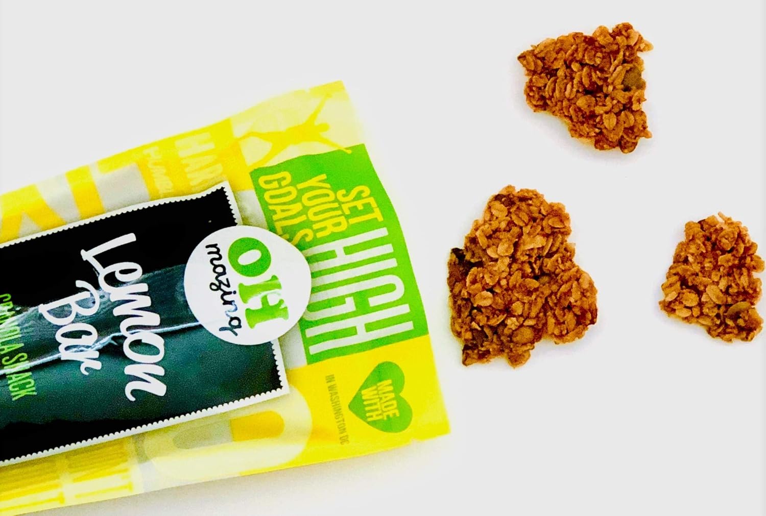 Oh-Mazing Granola Snack, Gluten-Free, Nut-free, No Soy, No Preservatives, Small Batch, 3 Count, 9 oz Bags (Lemon Bar)
