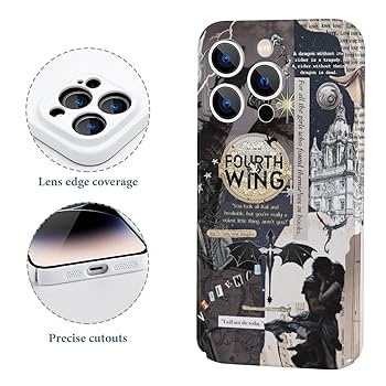 Amazon.com: Fourth Wing Merch Phone Case Cover for iPhone 14