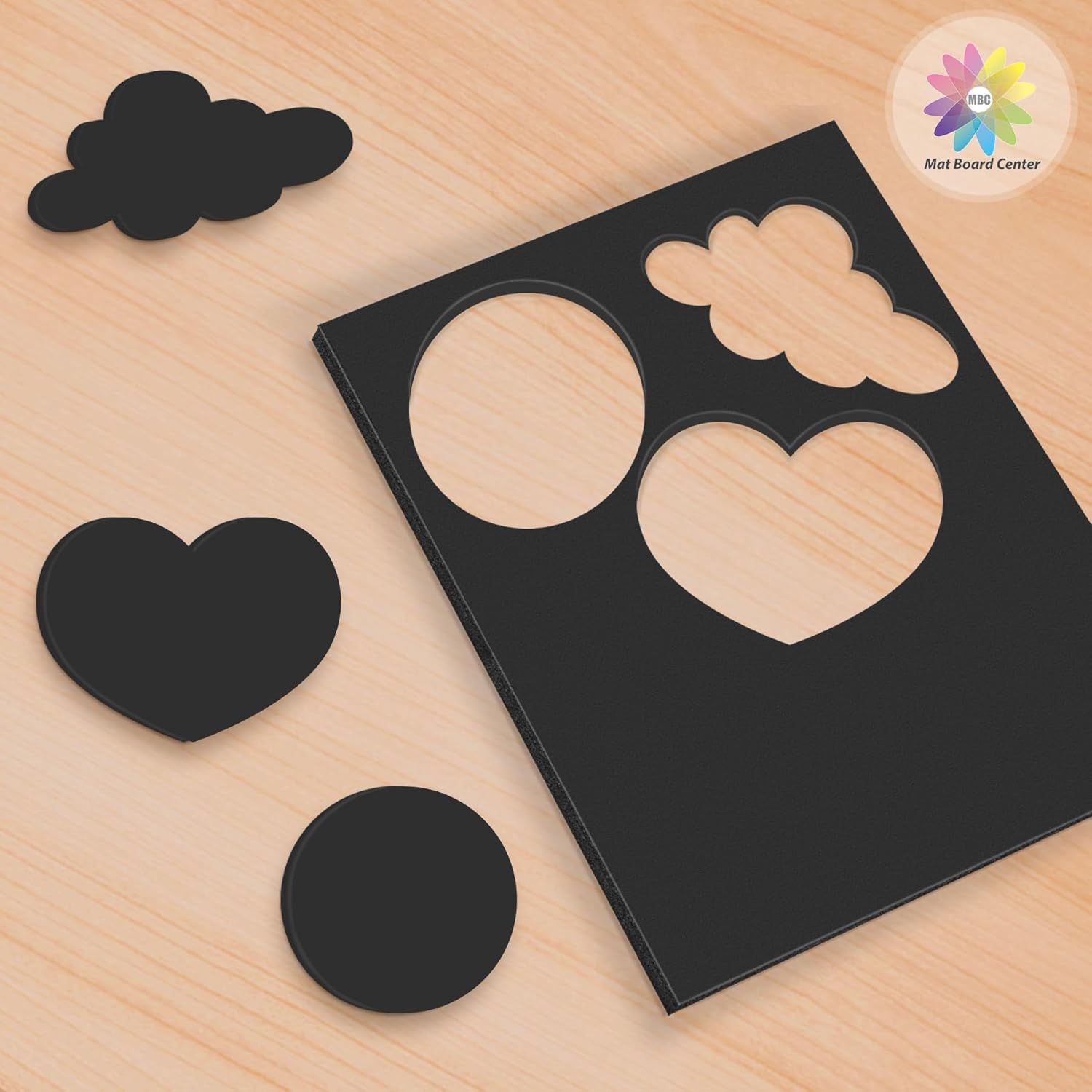 Mat Board Center Premium Black Foam Core Board - 24x36 Inches, 3/16" Thick - 10 Pack, Acid-Free - Ideal for Mounting, Crafts, Art, and Presentations