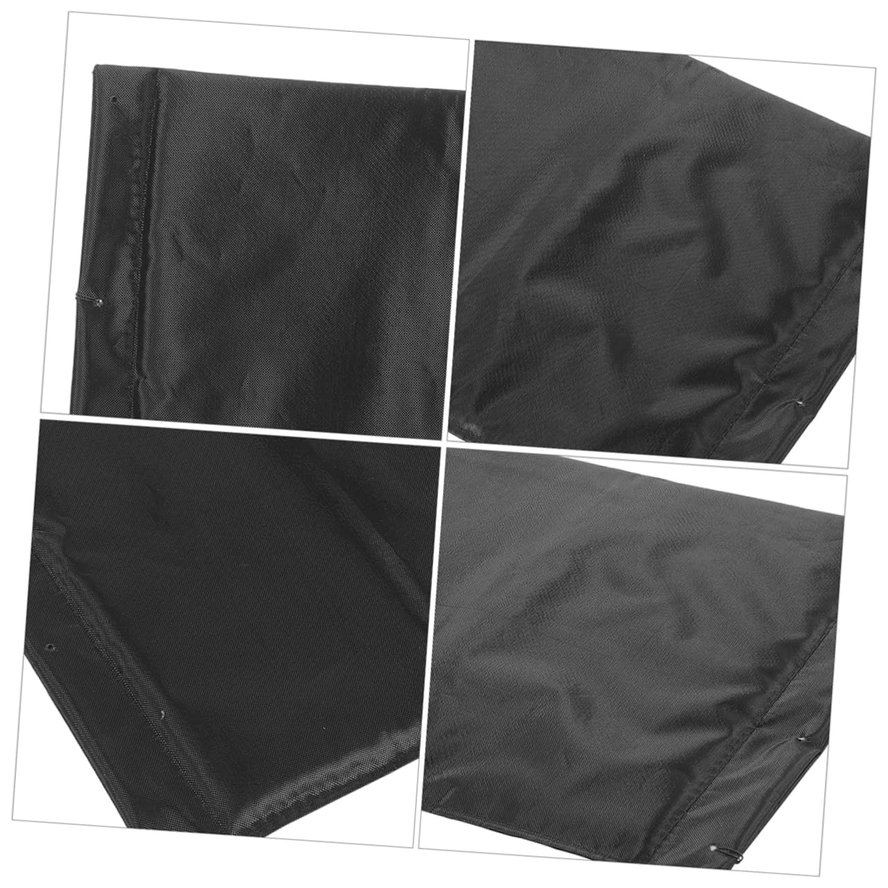 Gatuida Recambios Silla Ruedas Cojín para Sillas de Ruedas Transpirable y Antideslizante de Tela Oxford Negro, Pack de 2 Piezas para Reemplazo Cómodo y Duradero