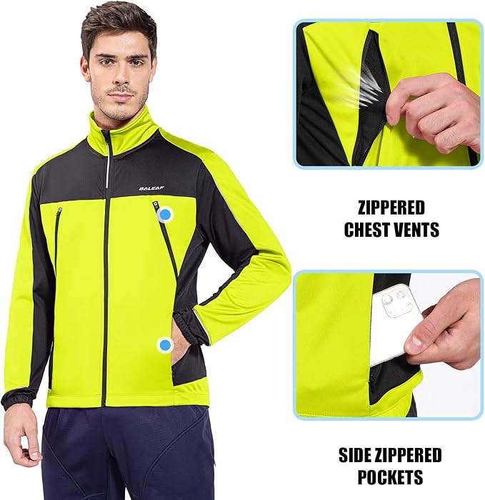 Chaqueta térmica softshell para hombre talla L verde miniatura 2