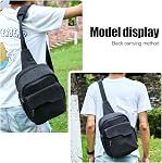 Cwatcun Petit sac de caméra Sac de caméra pour photographe Toile imperméable DSLR Sac à friser Compatible avec Nikon Sony Lightweigth (Petit, Noir)