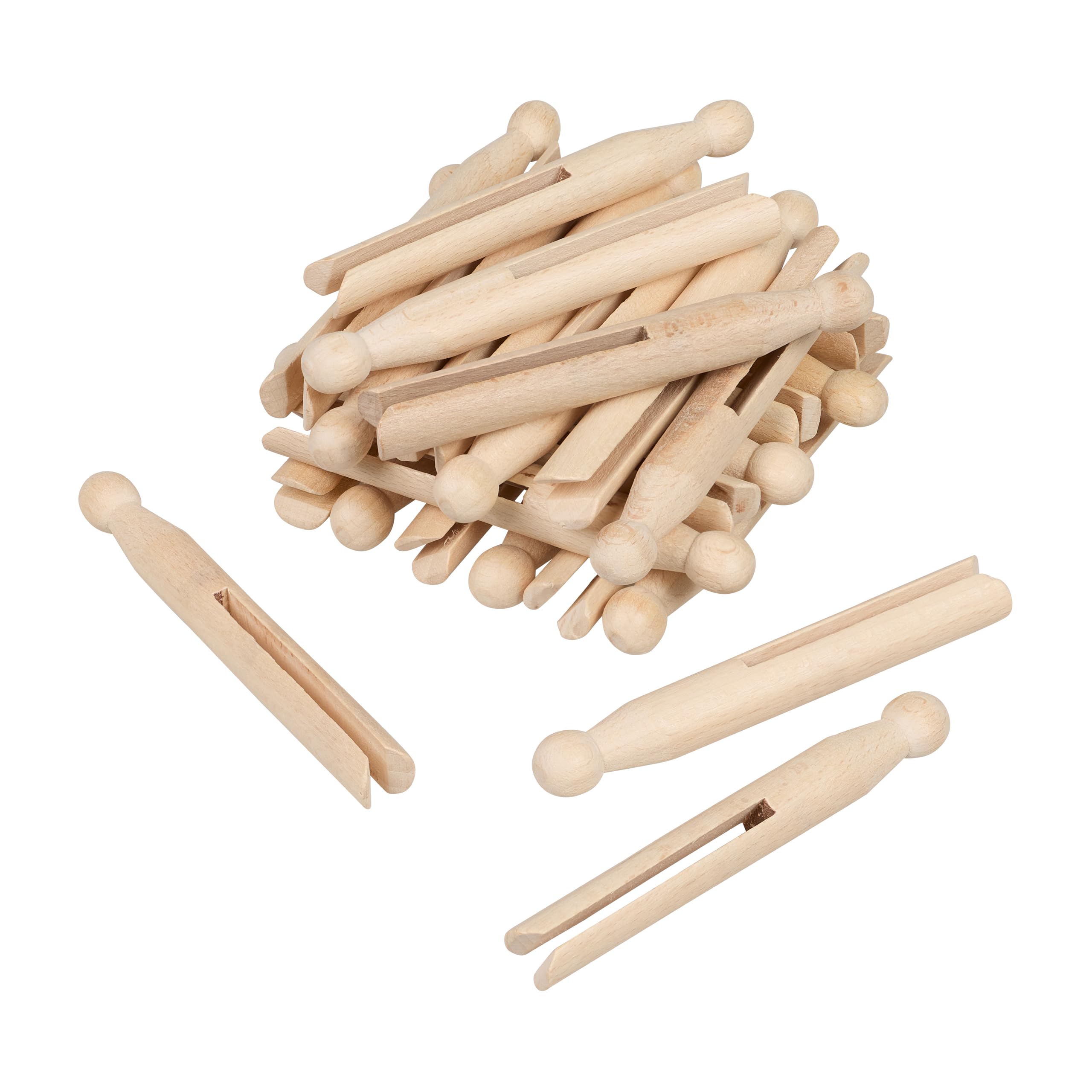 10 Mollette Tradizionali In Legno Per Vestiti, Ricamo, Punto Croce, Organizzazione Fili E Cucito - Dimensioni 11x1,4 Cm