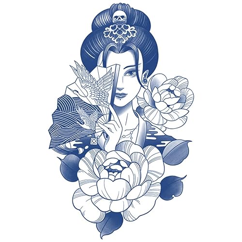 Miniatura 8 de Tatuajes falsos de manga semipermanente para hombres y mujeres, tatuajes temporales realistas de brazo completo, impermeables y de larga duración