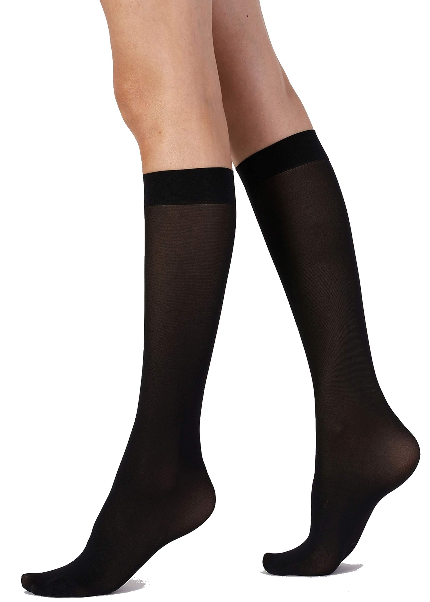Pretty PollyERQ6 Pretty Polly Everyday Opaques 40D Opaque Knee Highs 2 Pack