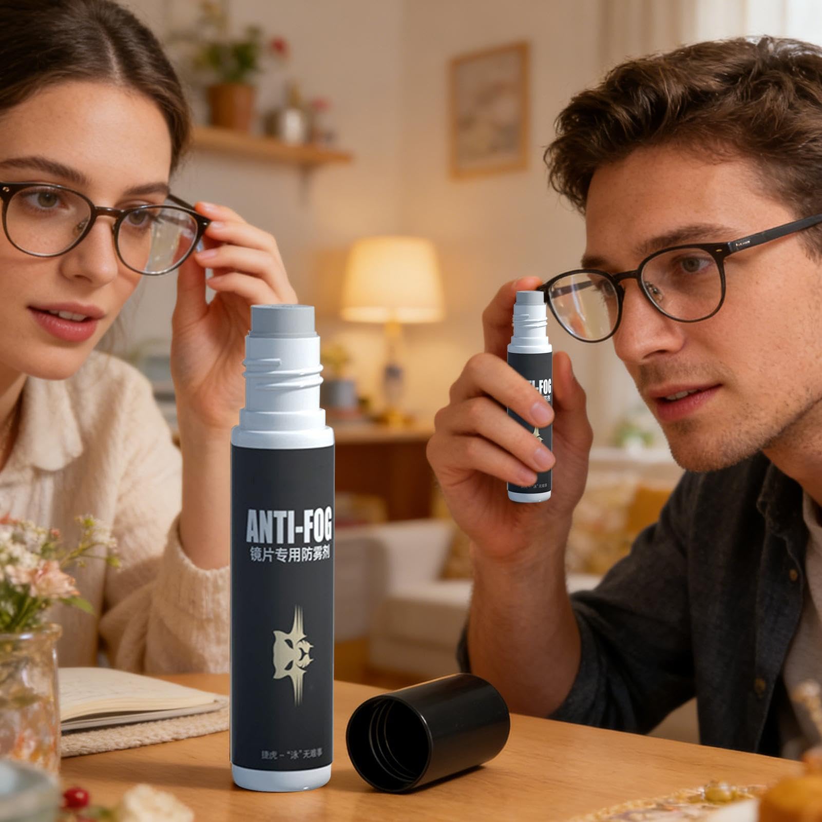 Spray Antiappannamento per Occhiali, 10ml Agente Antiappannante per Lenti in Vetro, Spray Antiappannante per Occhialini da Nuoto, per Visiere da Casco, Moto, Sci, Snorkeling, Vetri Auto,