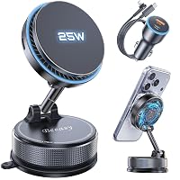 Beeasy Qi2.2 25W Caricatore Wireless Auto per MagSafe, Porta Cellulare Auto