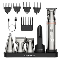 BarberBoss Rasoio per barba 5 in 1, da uomo
